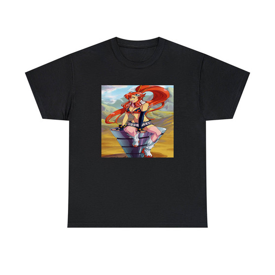 Yoko Gurren Lagann Unisex T-Shirts Classic Fit Heavy Cotton Tee Crewneck