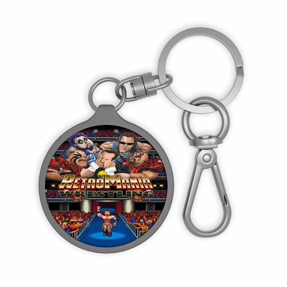 Retro Mania Wrestling Keyring Tag Acrylic Keychain With TPU Cover