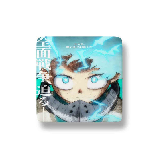 Boku no Hero Academia 6th Season Izuku Midoriya Porcelain Magnet Square