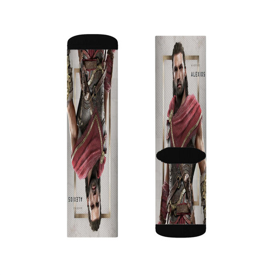 Alexios Assassin s Creed Odyssey Polyester Sublimation Socks White