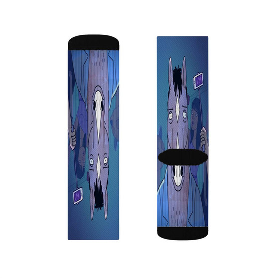 Bo Jack Horseman Polyester Sublimation Socks White