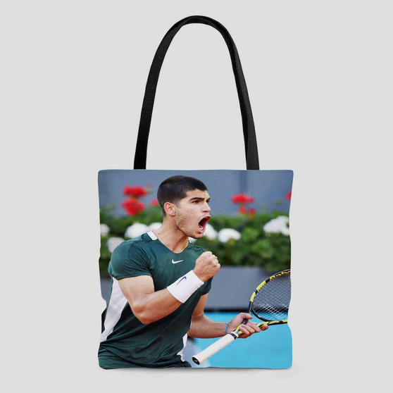 Carlos Alcaraz Polyester Tote Bag AOP