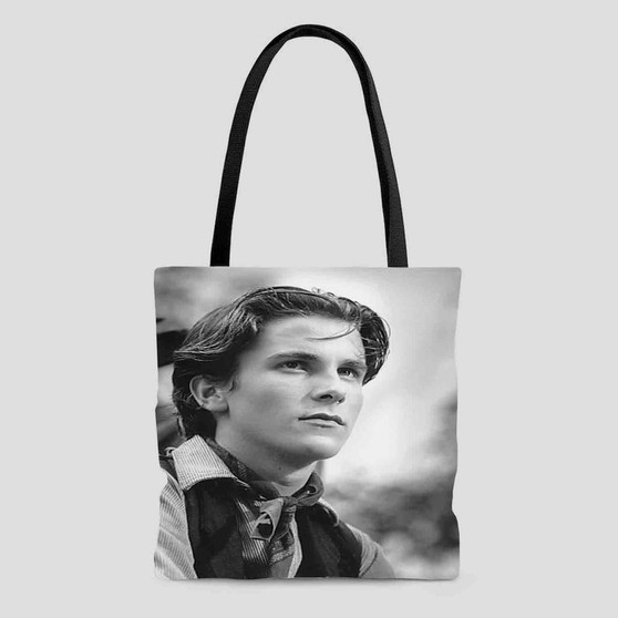 Christian Bale Young Polyester Tote Bag AOP