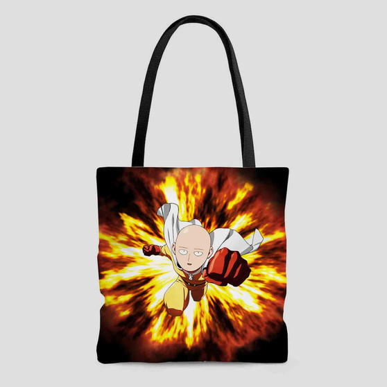 Saitama One Punch Man Polyester Tote Bag AOP