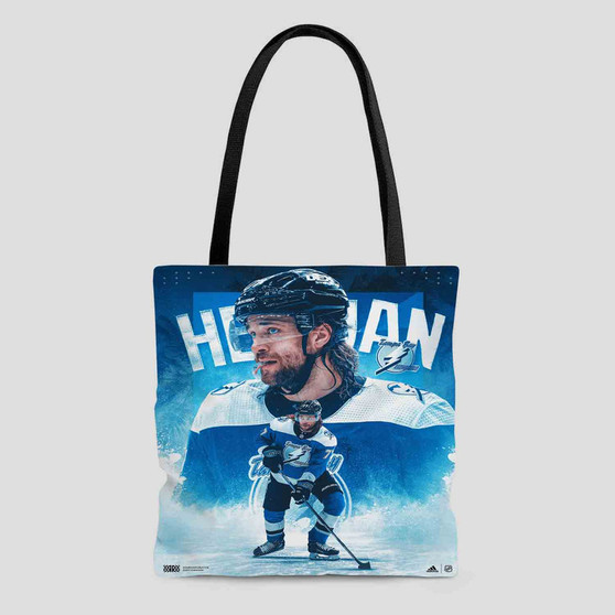 Victor Hedman Tampa Bay Lightning Polyester Tote Bag AOP