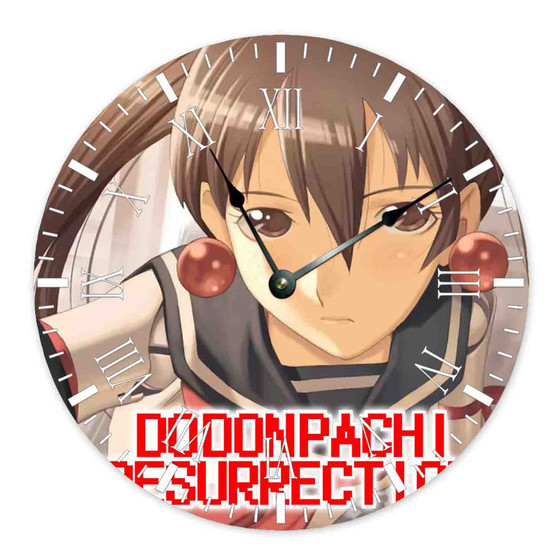 Do Don Pachi Resurrection Round Non-ticking Wooden Wall Clock