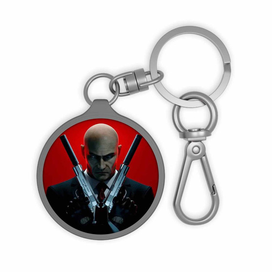 Agent 47 Hitman Keyring Tag Acrylic Keychain With TPU Cover