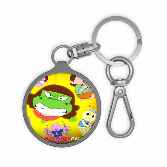 Dino Girl Gauko Keyring Tag Acrylic Keychain With TPU Cover