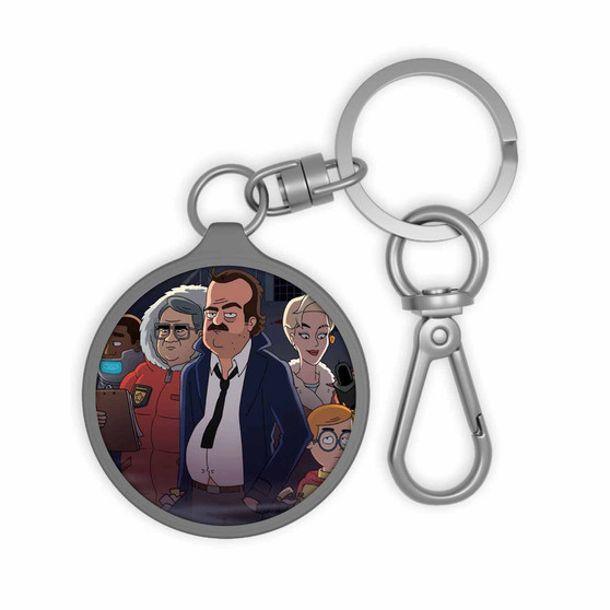 Grimsburg Keyring Tag Acrylic Keychain With TPU Cover