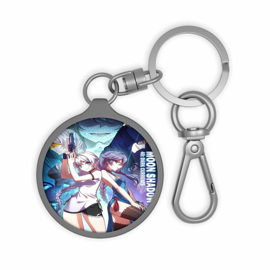 Moon Shadow Keyring Tag Acrylic Keychain With TPU Cover