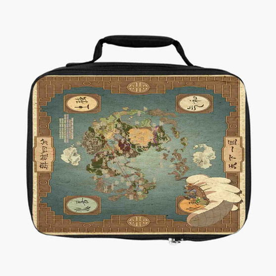 Avatar the Last Airbender Map Lunch Bag Fully Lined and Insulated