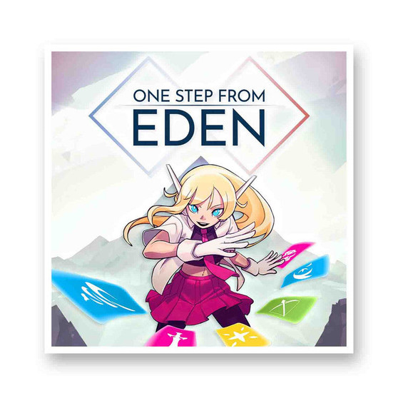 One Step From Eden White Transparent Vinyl Kiss-Cut Stickers