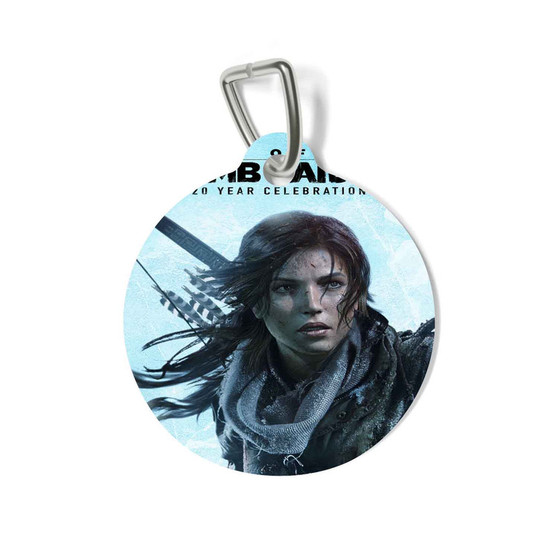 Rise of the Tomb Raider Round Pet Tag Coated Solid Metal