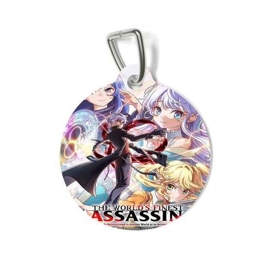 The World Finest Assassin Gets Reincarnated in Another World as an Aristocrat Round Pet Tag Coated Solid Metal