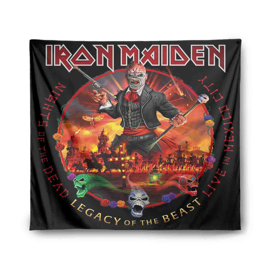 Iron Maiden Nights of the Dead Legacy of the Beast Mexico City Indoor Wall Polyester Tapestries