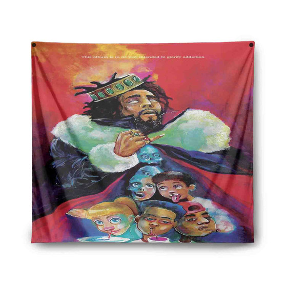 J Cole Album Indoor Wall Polyester Tapestries