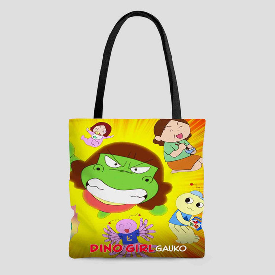 Dino Girl Gauko Polyester Tote Bag AOP