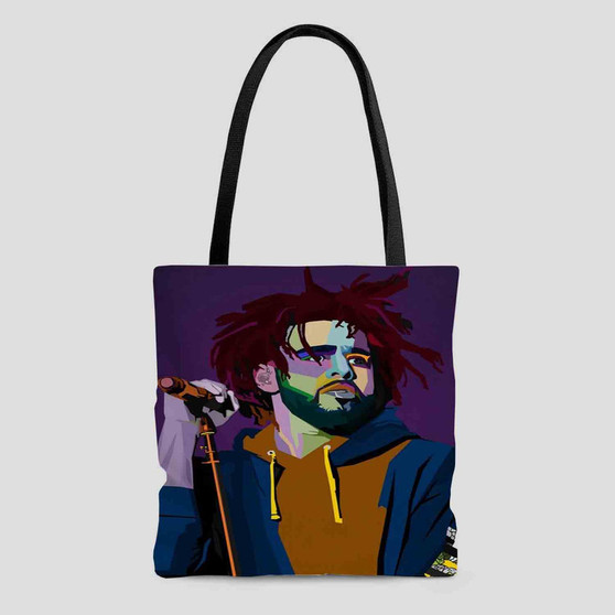 J Cole Art Polyester Tote Bag AOP