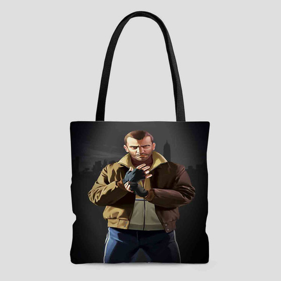 Niko Bellic Grand Theft Auto Polyester Tote Bag AOP