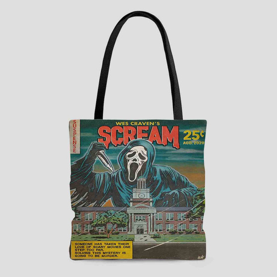 Scream Wes Cravens Vintage Polyester Tote Bag AOP