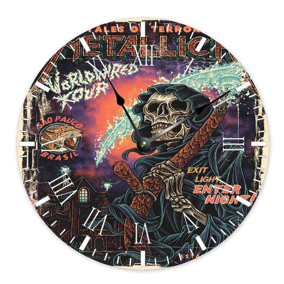 Metallica Tales of Terror Round Non-ticking Wooden Wall Clock