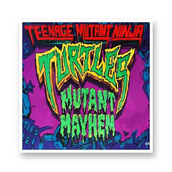 Teenage Mutant Ninja Turtles Mutant Mayhem White Transparent Vinyl Kiss-Cut Stickers