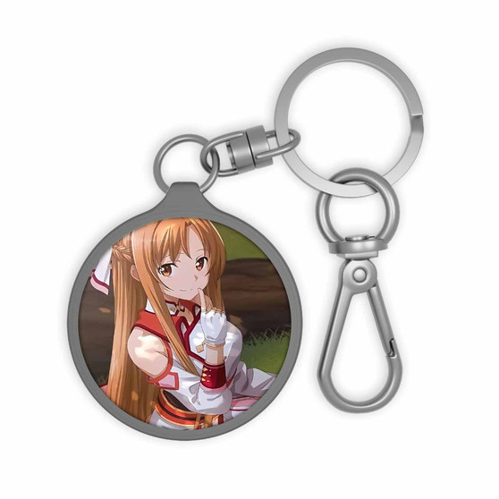 Yuuki Asuna Sword Art Online Keyring Tag Acrylic Keychain With TPU Cover