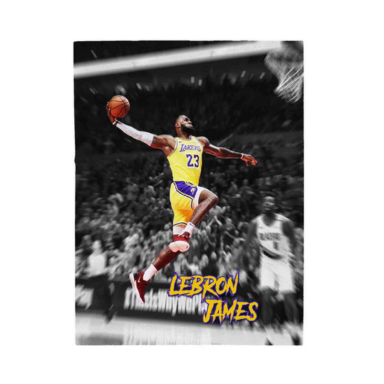 Le Bron James LA Lakers Polyester Bedroom Velveteen Plush Blanket