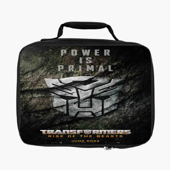 Transformers Rise of the Beasts Prime is Primal Lunch Bag Fully Lined and Insulated