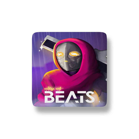 City of Beats Porcelain Magnet Square