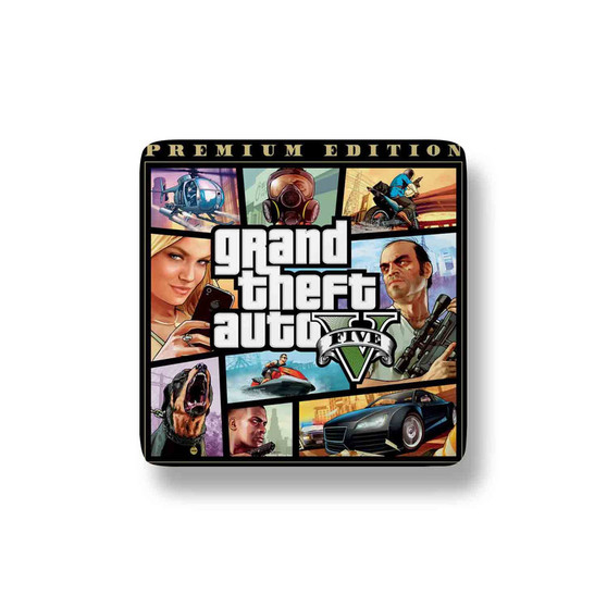 Grand Theft Auto V Premium Edition Porcelain Magnet Square