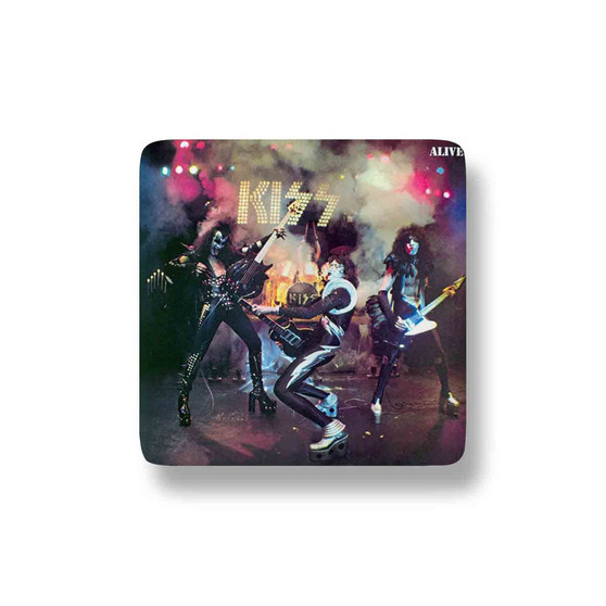 Kiss Alive 1975 Porcelain Magnet Square