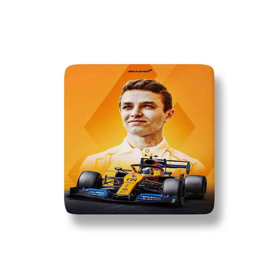 Lando Norris F1 Mc Laren Porcelain Magnet Square