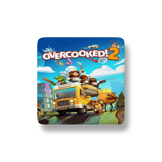 Overcooked 2 Porcelain Magnet Square