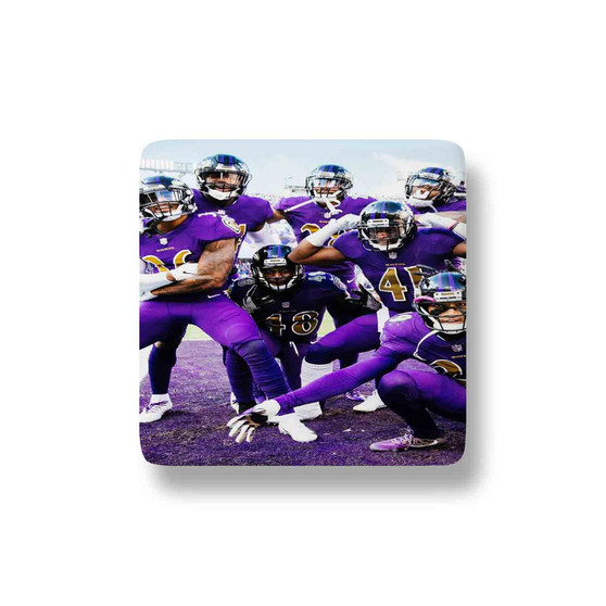 Baltimore Ravens NFL 2022 Squad Porcelain Magnet Square