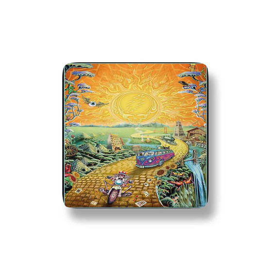 Grateful Dead Poster Porcelain Magnet Square