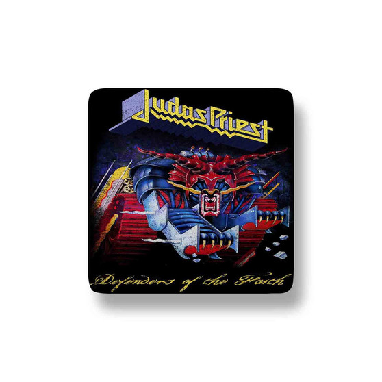 Judas Priest Defenders Of The Faith Porcelain Magnet Square