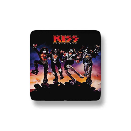 Kiss Destroyer Porcelain Magnet Square