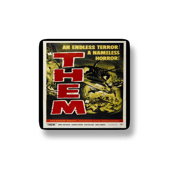 Them Movie Porcelain Magnet Square