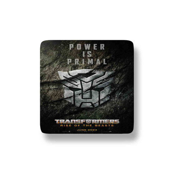 Transformers Rise of the Beasts Prime is Primal Porcelain Magnet Square