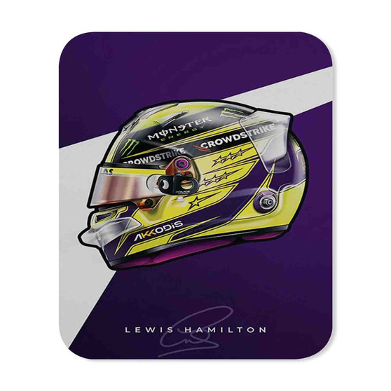 Lewis Hamilton F1 Helmet Rectangle Gaming Mouse Pad