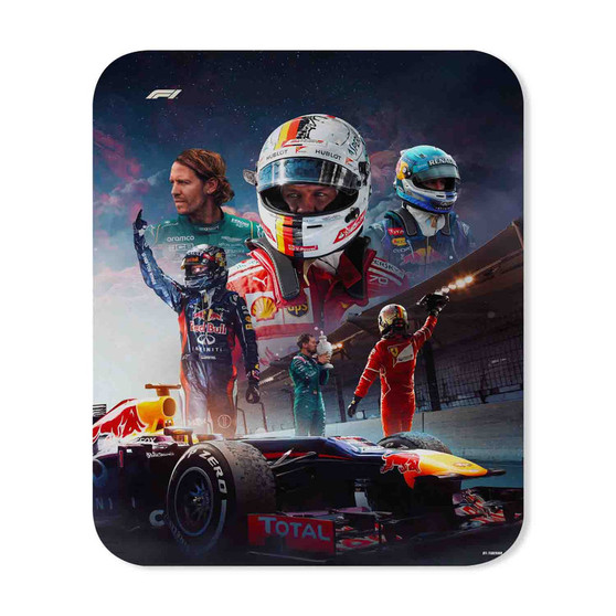 Sebastian Vettel F1 Rectangle Gaming Mouse Pad