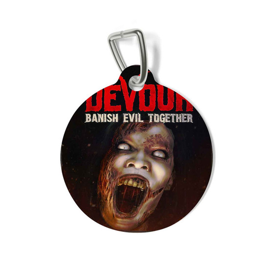 DEVOUR Round Pet Tag Coated Solid Metal