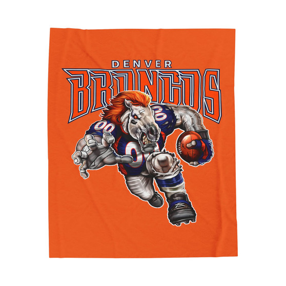 Denver Broncos NFL Polyester Bedroom Velveteen Plush Blanket