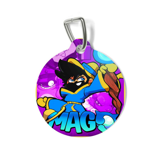 Mago Round Pet Tag Coated Solid Metal