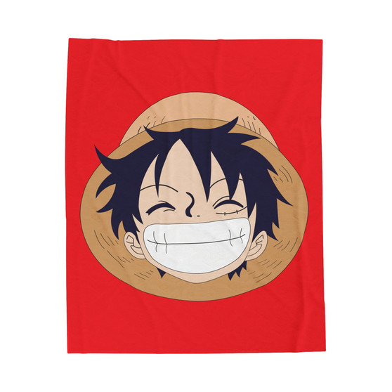 Smiling Luffy Polyester Bedroom Velveteen Plush Blanket