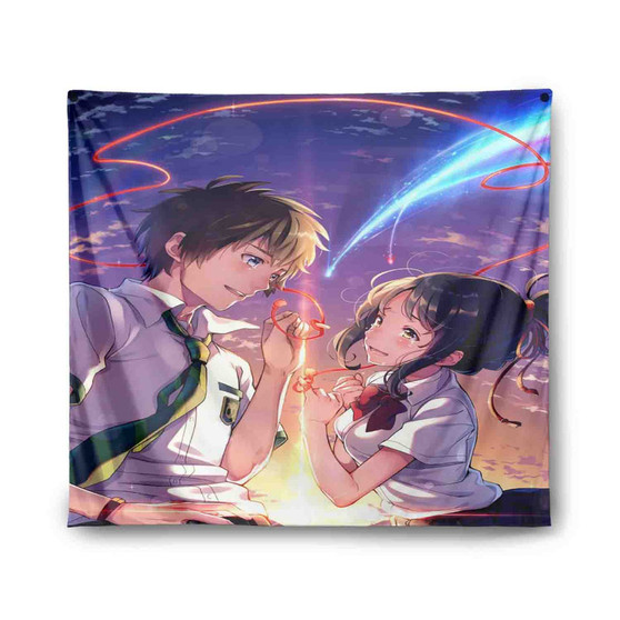 Kimi No Wa Anime Indoor Wall Polyester Tapestries