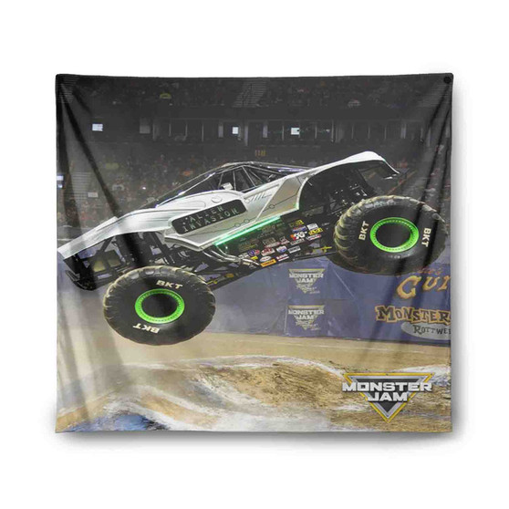 Alien Invasion Monster Truck Indoor Wall Polyester Tapestries