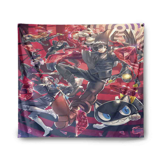 Persona 5 Collage Indoor Wall Polyester Tapestries