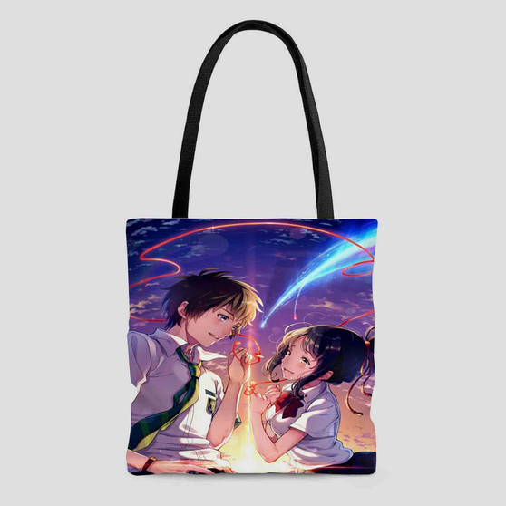 Kimi No Wa Anime Polyester Tote Bag AOP